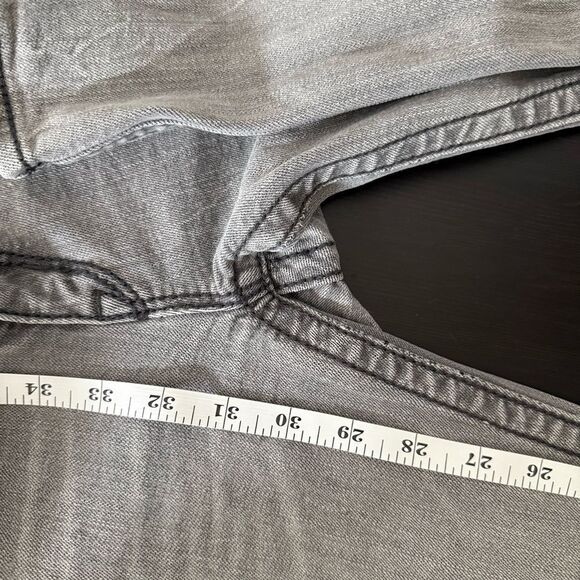 Rock Revival Celine Skinny Jeans Women 28 Gray Low Rise Embellished Denim Grunge - Picture 16 of 16